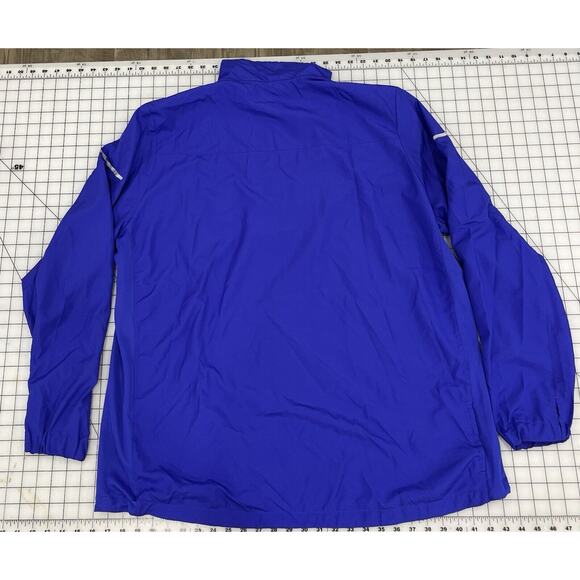 Adidas Running Jacket Pockets Thumb Holes Women’s Blue 2XL Light Weight I5 - Picture 11 of 13